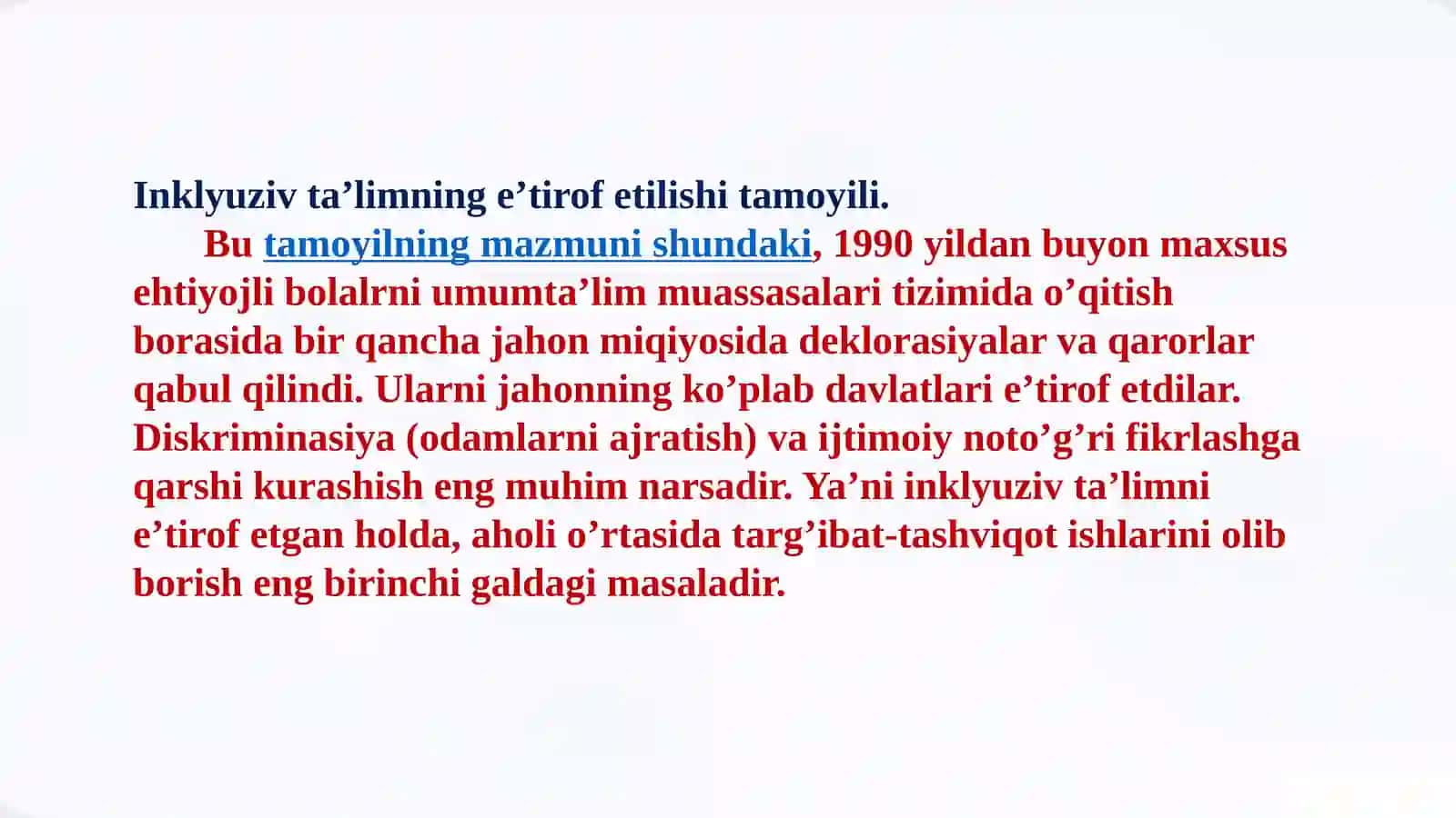 Inklyuziv Ta'limni Boshqarish Tamoyillari: Tenglik va Imkoniyatlar 4