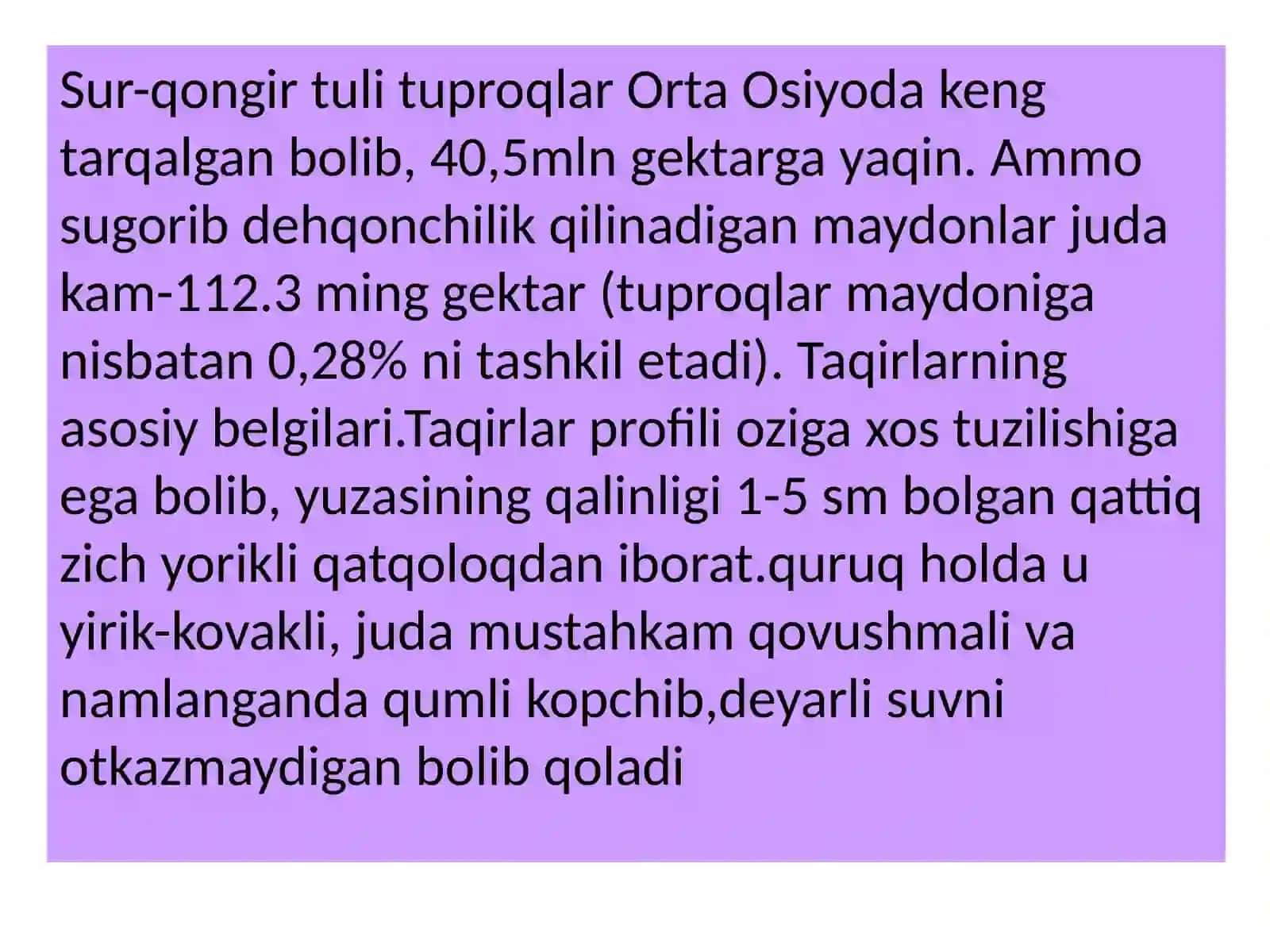 Chol zonasining tuproqlari 4