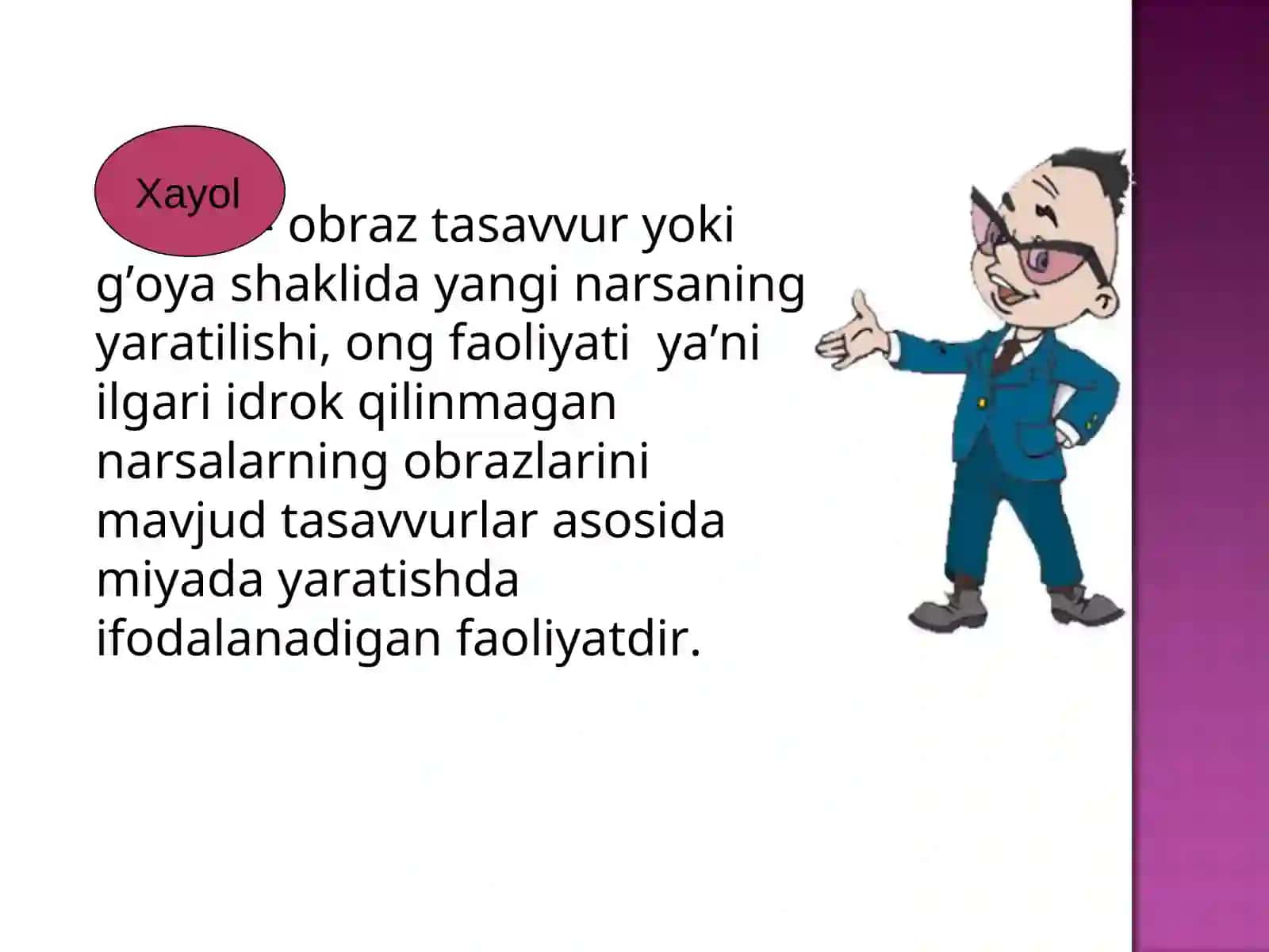 Xayol haqida tushuncha 4