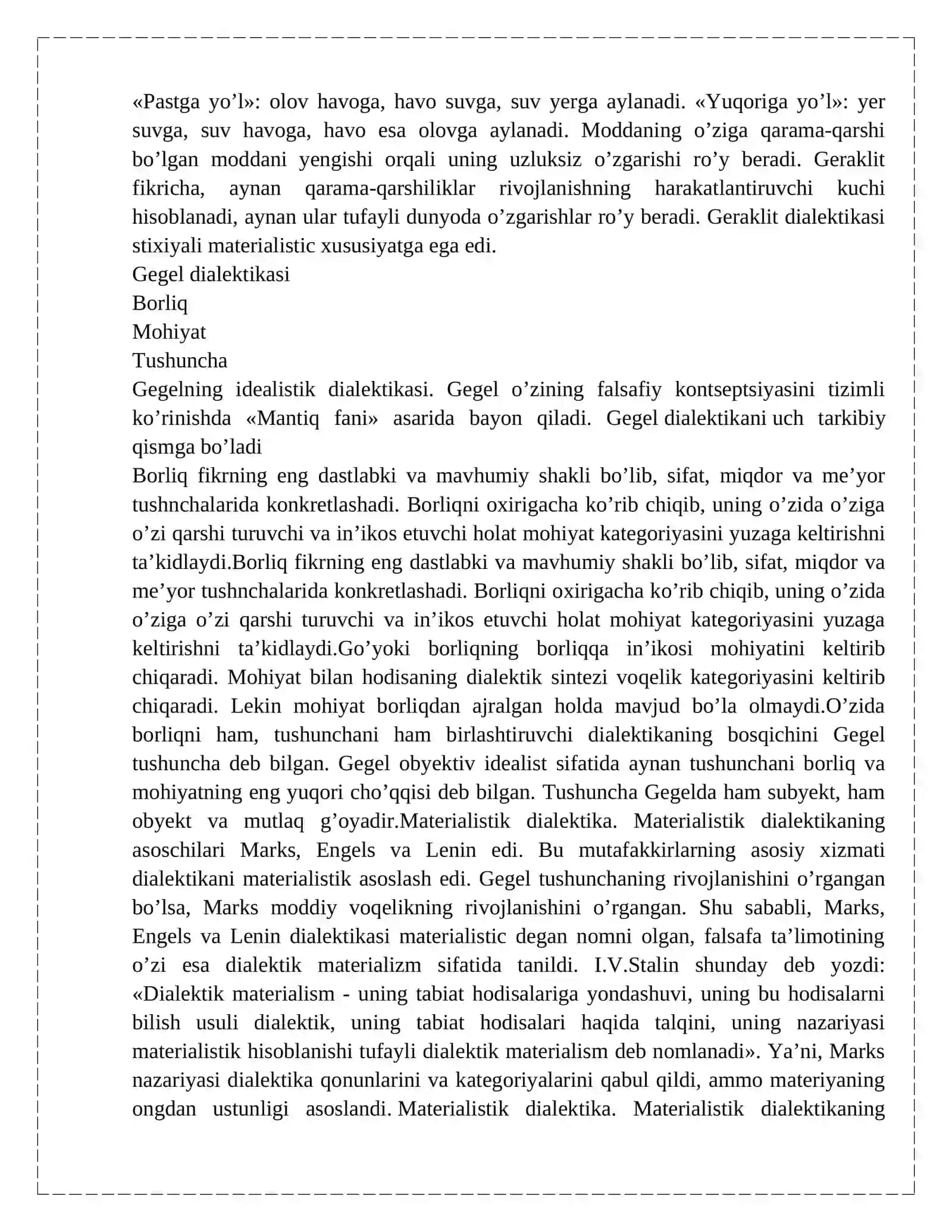 Dialektikaning asosiy qonunlari 4