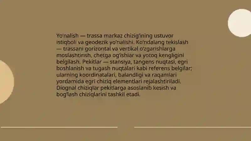 Egri chiziqlarni rejalashtirish 4