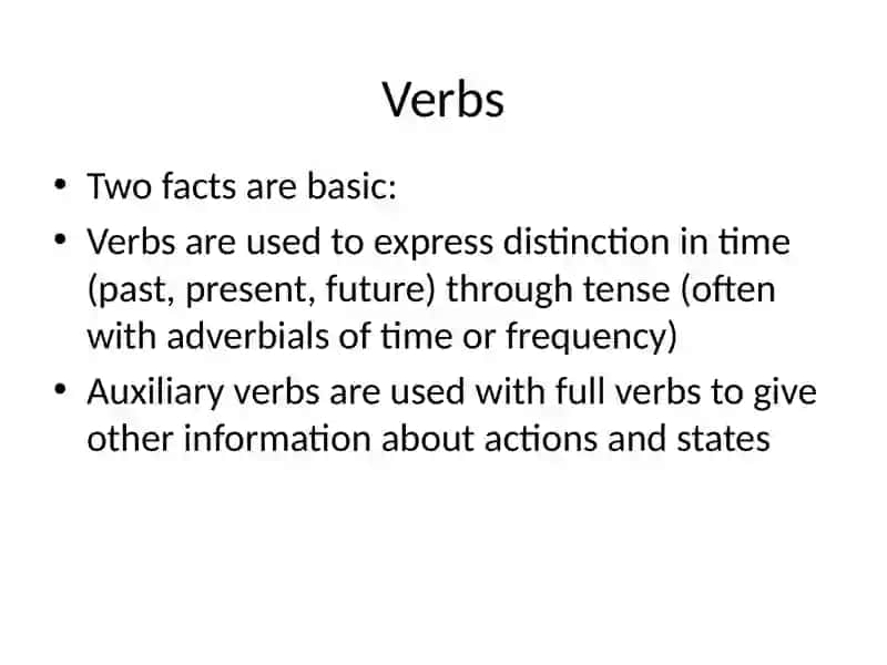 Verbs in Modern English 4