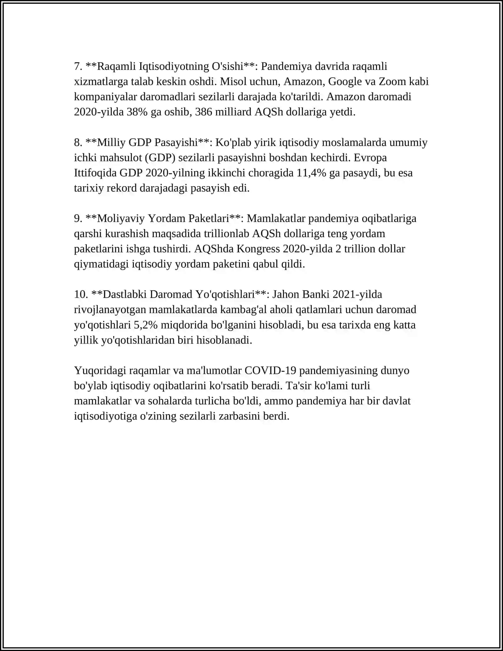 PANDEMIYA - XXI ASRNING GLOBAL MUAMMOSI VA UNING OQIBATLARI 4