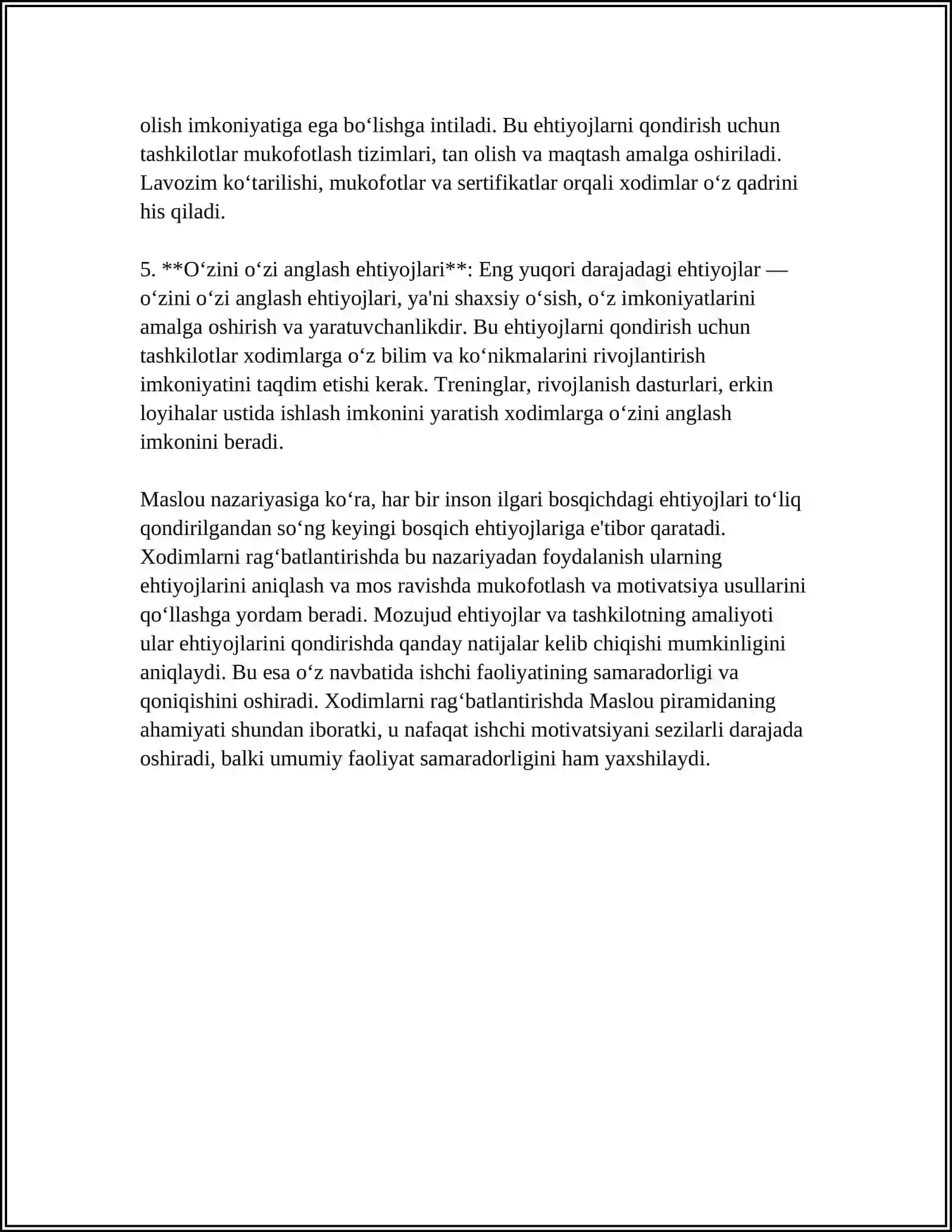 XODIMLARNI RAG‘BATLANTIRISHDA MASLOU PIRAMIDASINING AHAMIYATI 4