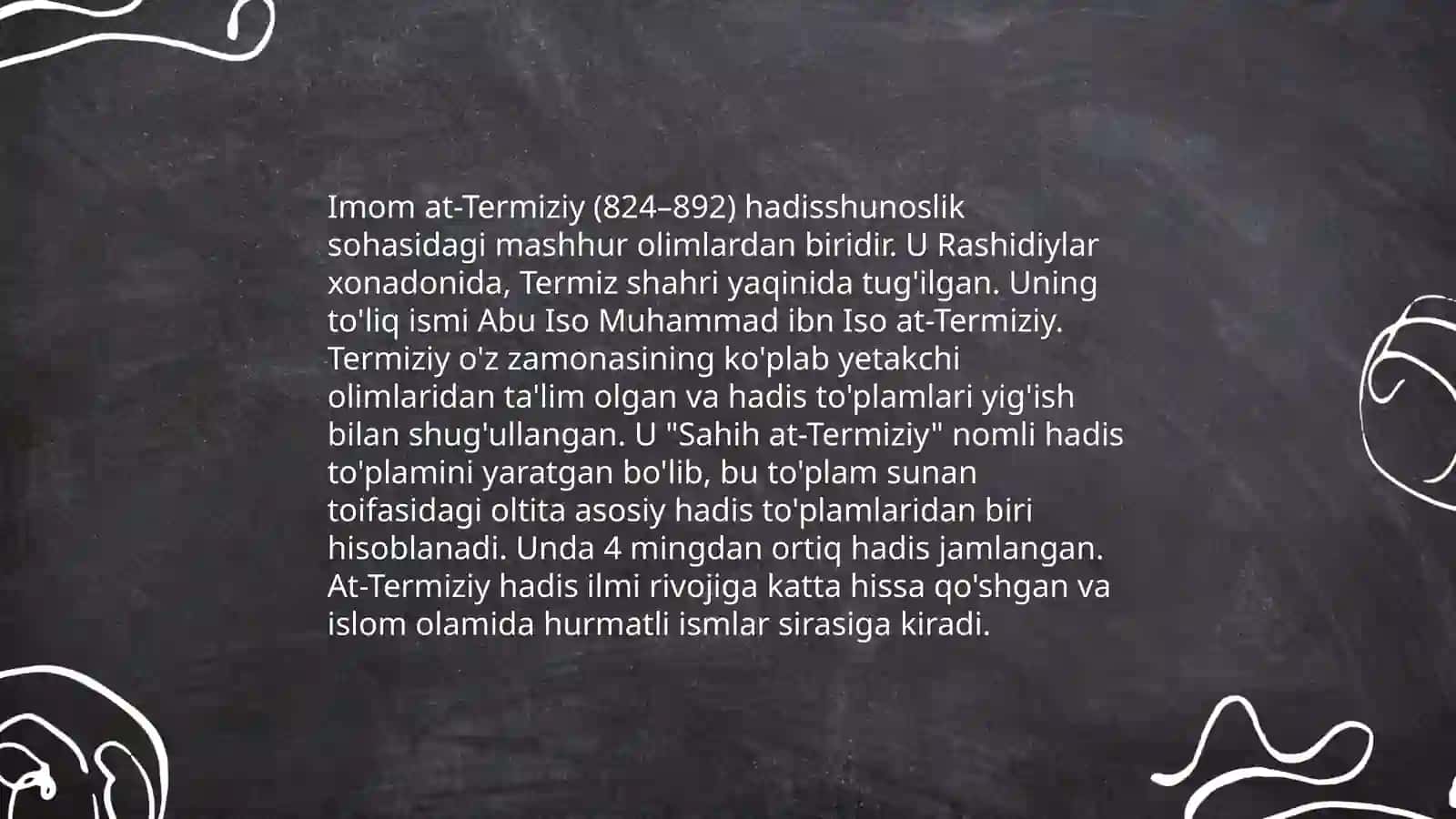 Qaffol ash-Shoshiyning O'rta Osiyolik buyuk allomalar 4