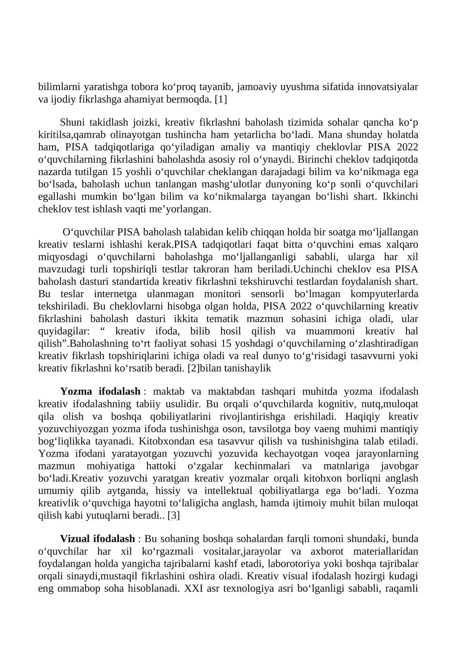 BOSHLANG‘ICH TA’LIMDA XALQARO BAHOLASH DASTURLARINI TADBIQ QILISH 4
