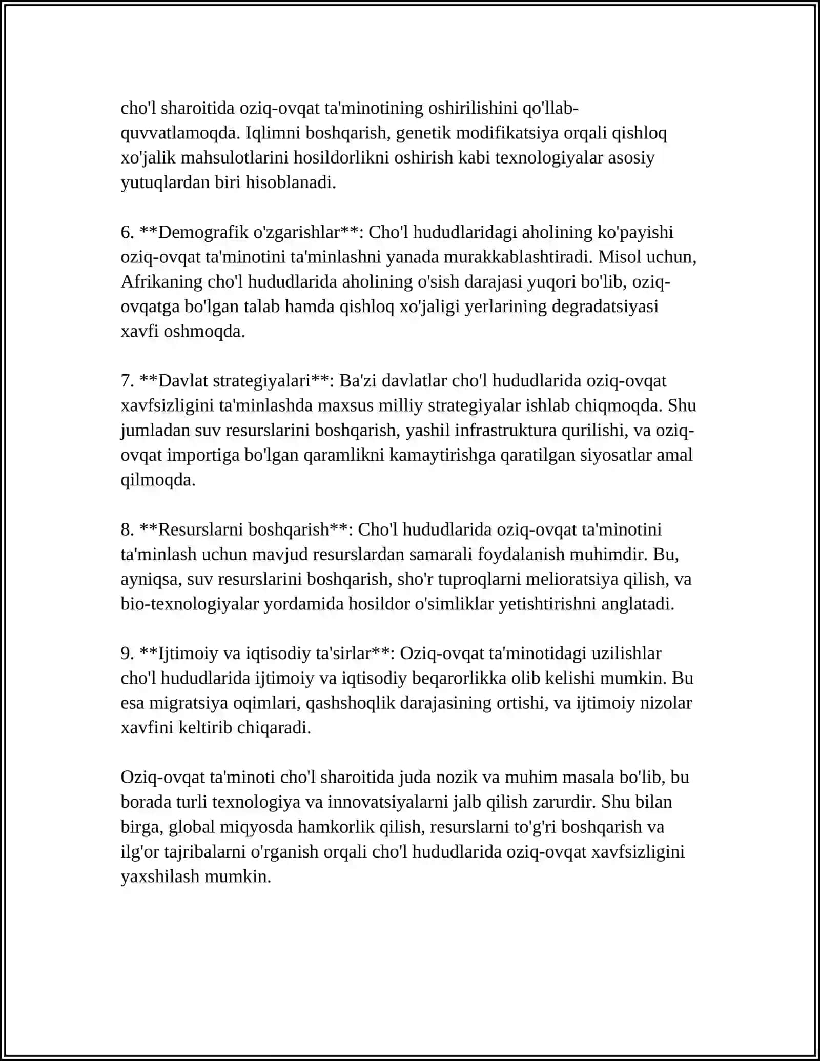 ARTILLERIYA HARBIY QISMI CHOʻL SHAROITLARIDAGI JANGOVAR HARAKATLARINING OZIQ-OVQAT TAʼMINOTI REJALASHTIRISH VA TASHKILLASHTIRISH 4
