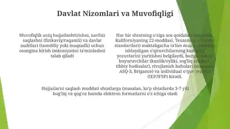 Davlat maktabgacha ta'lim tashkilotlarida pedagoglarning ish hujjatlarini yuritish 4
