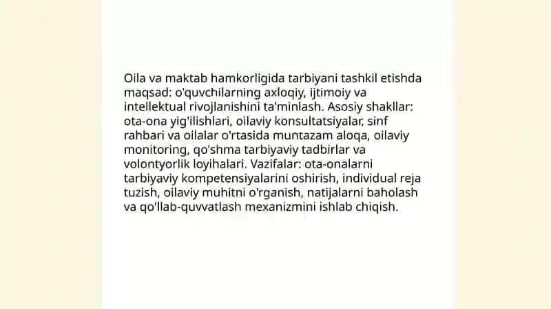 Sinf rahbarining tarbiyaviy ishi 4