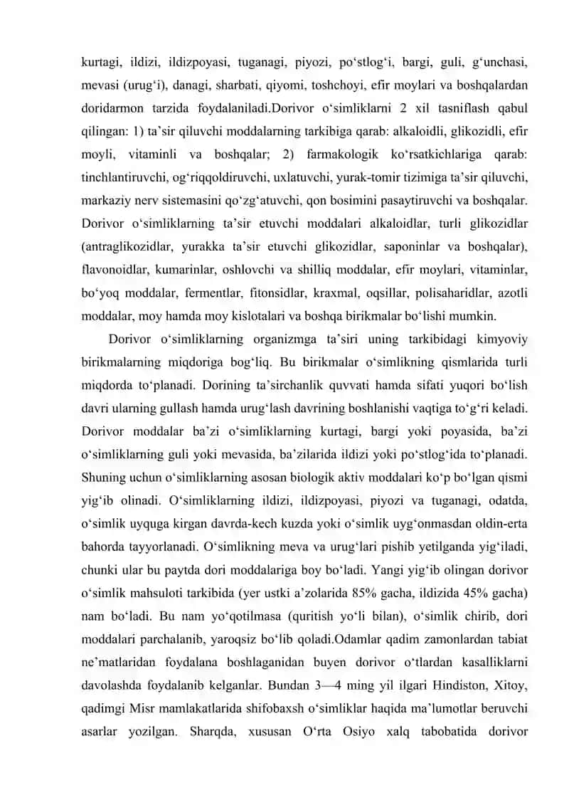 DORIVOR OʻSIMLIKLAR MARJETINGI MEDIASAVODSIZLIKNING SOGʻLIQ UCHUN XAVFI 4