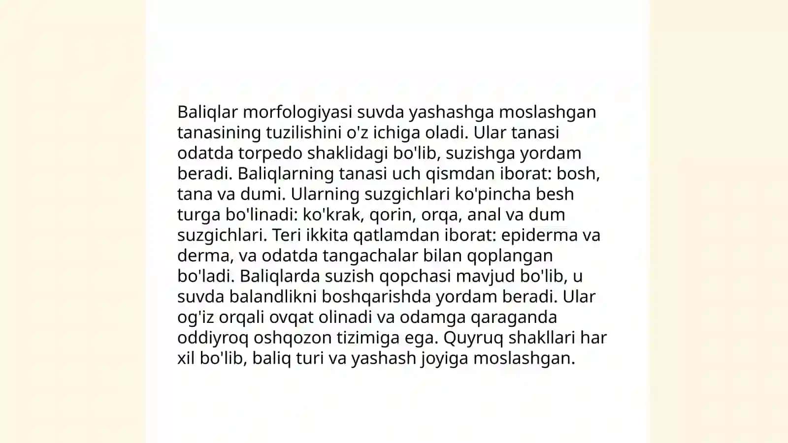 Baliqlar evolyutsiyasi 4