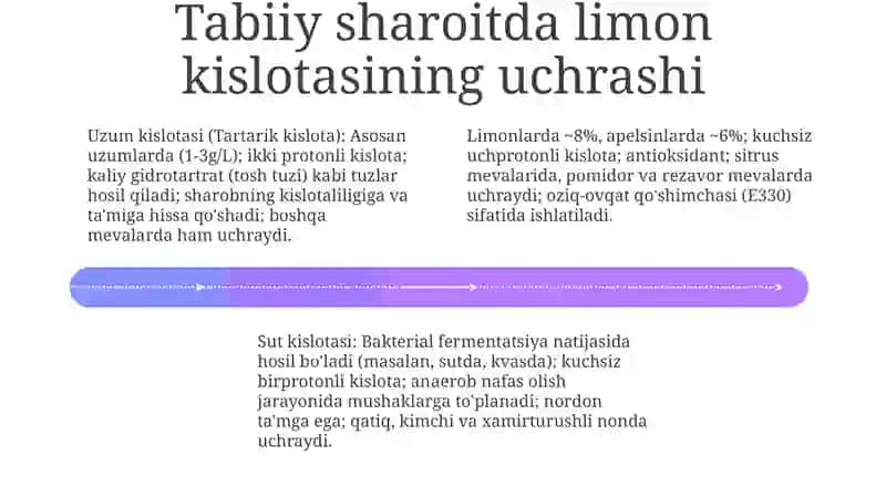Vino kislotasi xossalari Sut kislotasi tabiatda uchrashi tuzilishi xossalari 4