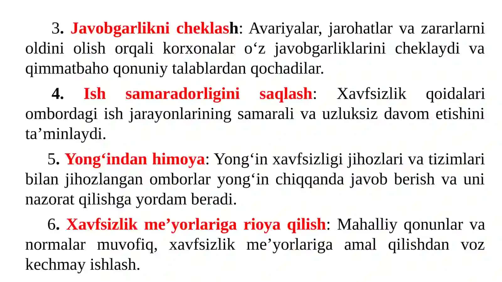 Boyitish korxonasi darida omborlarga xavfsizlik choralari 4