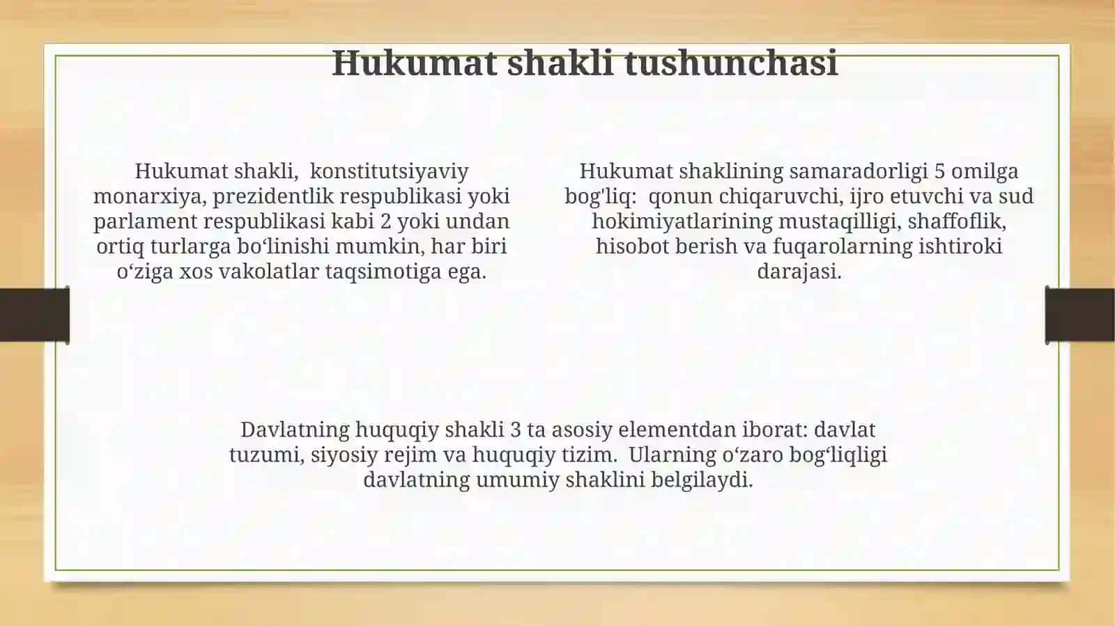 Davlat Shaklining Tushunchasi 4