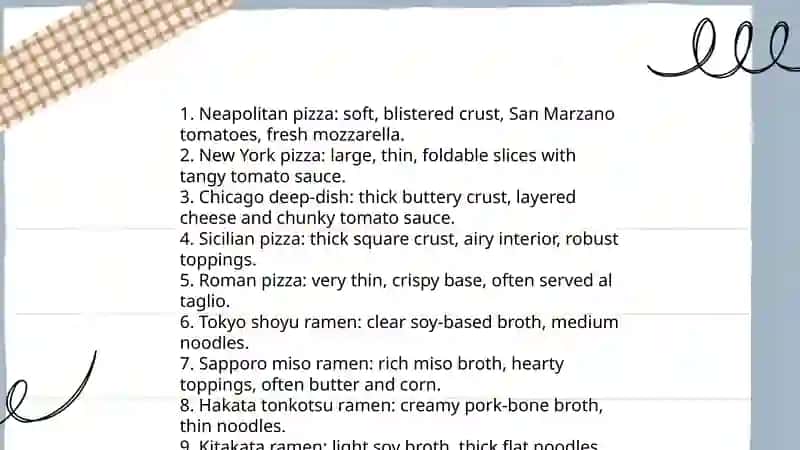 Famous Food: Pizza and Ramen 4