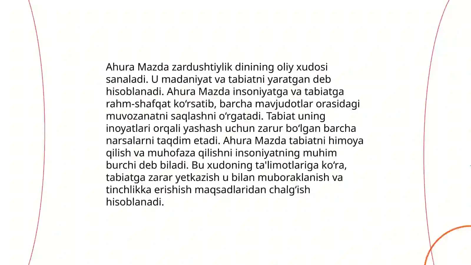 Zardushtiylikda tabiatning ulug'lanishi 4