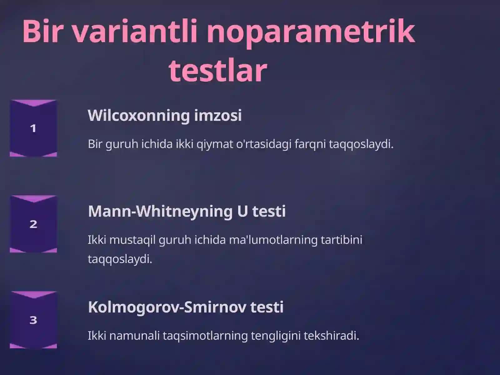 Noparametrik Metodlar 4