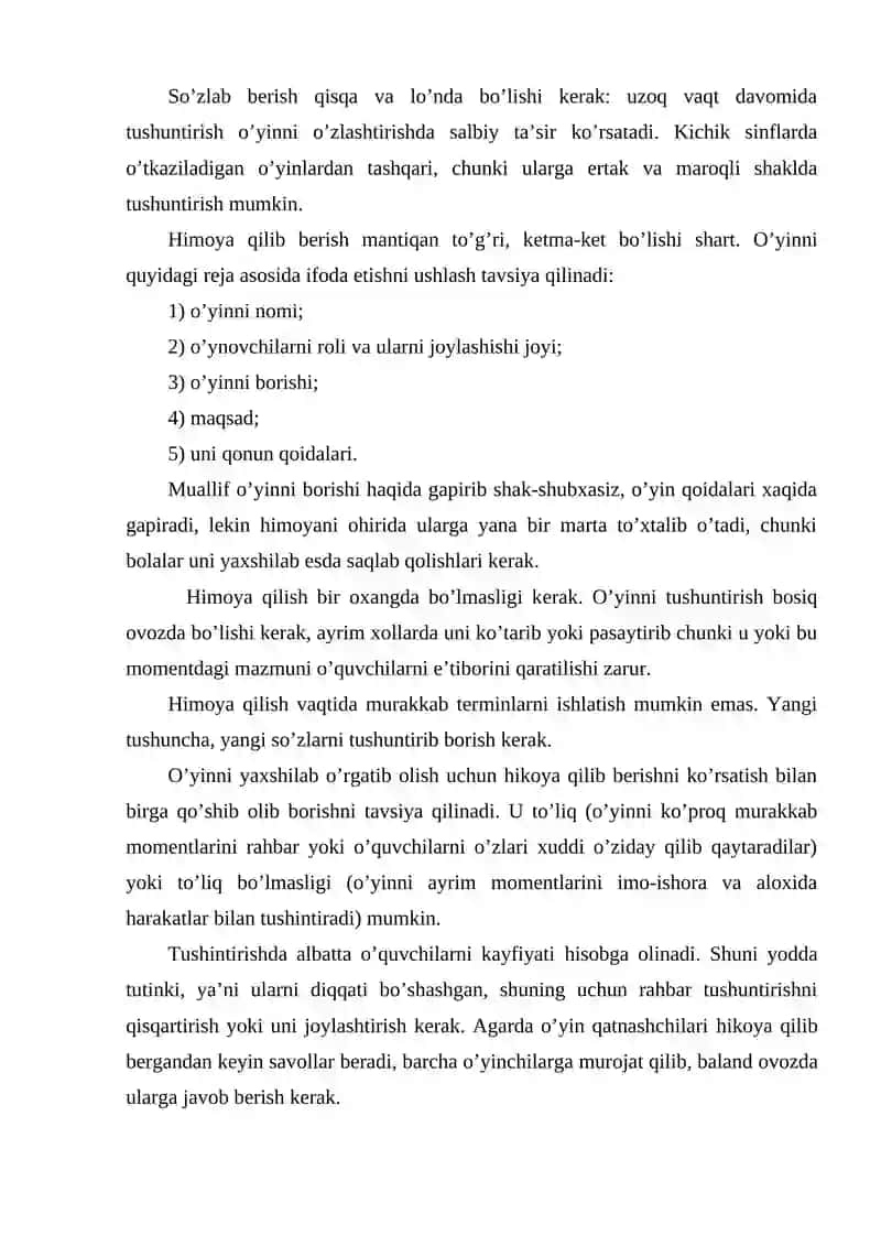 Estafetali harakatli o‘yinlarni o‘tkazish 4