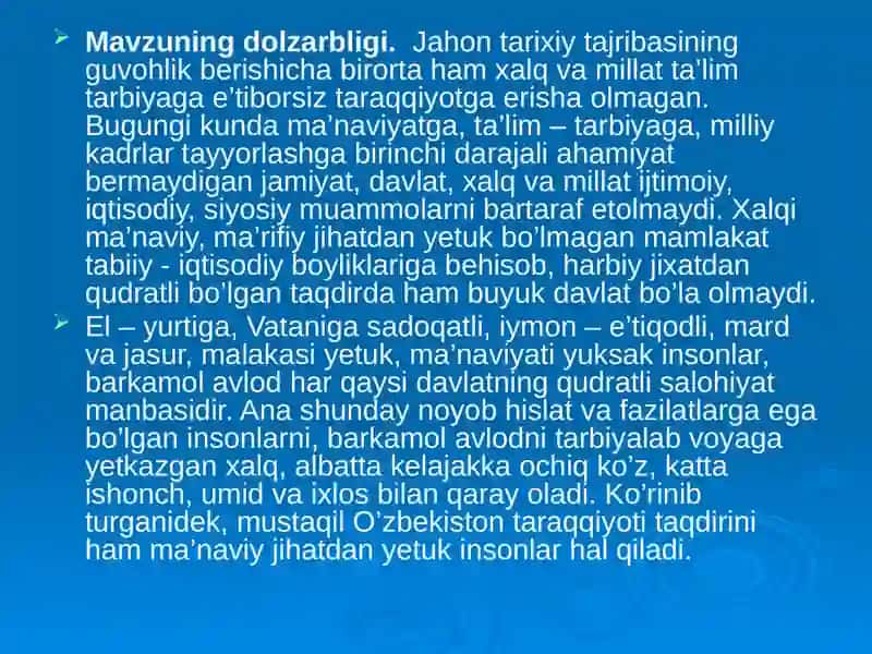 Mustaqil Oʻzbekistonda taʼlim va pedagogik fikr taraqqiyoti 4