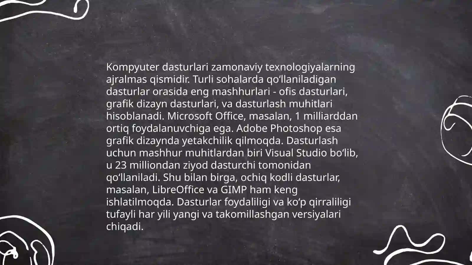 Dasturlar 4