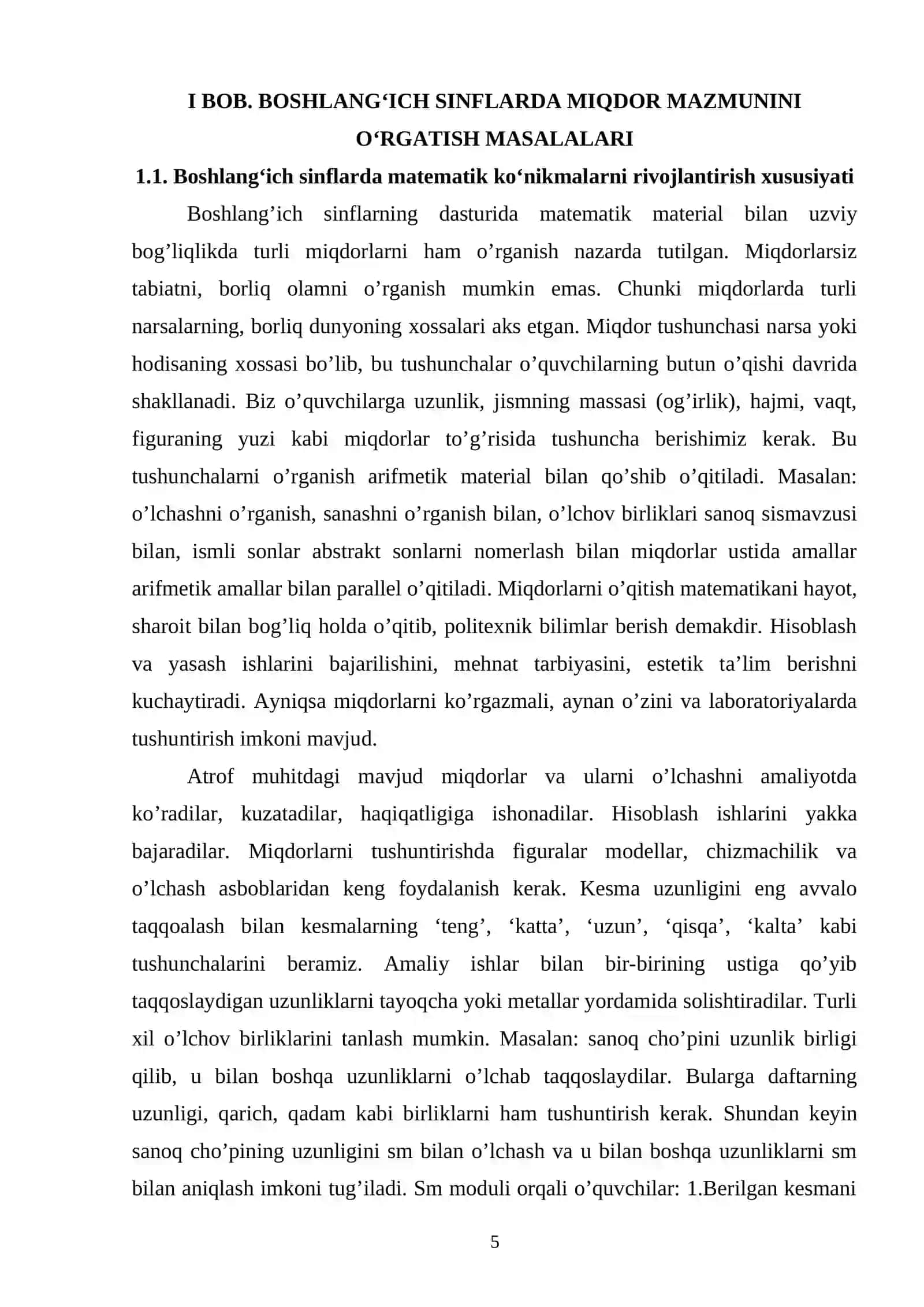 Boshlang’ich sinflarda miqdor mavzusini orgatishda pedagogik texnologiyalardab foydalanish 4