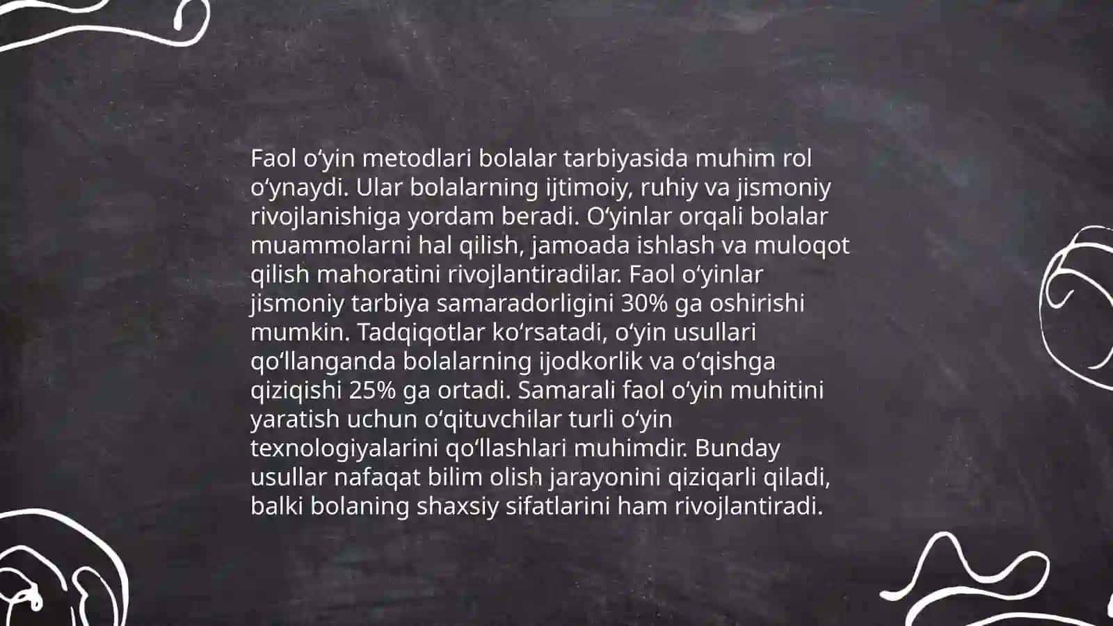 Tarbiya fanini oʻqitishda Ishbilarmon oʻyin texnologiyasi asosida dars olib borish 4