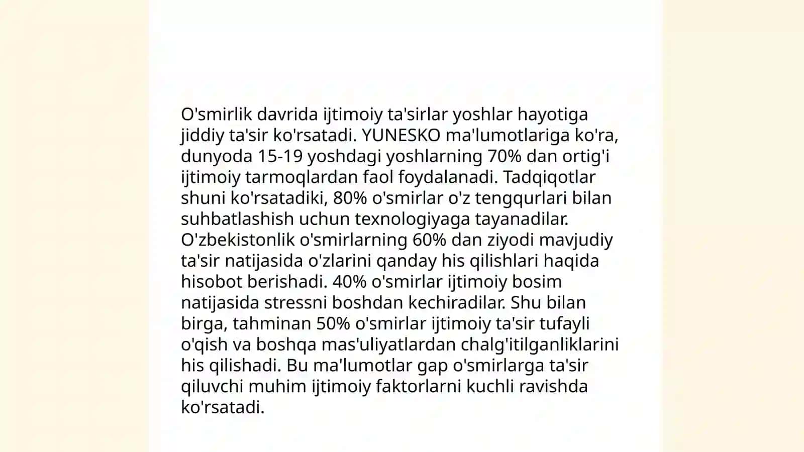 O'smirlik egosentrizmi 4