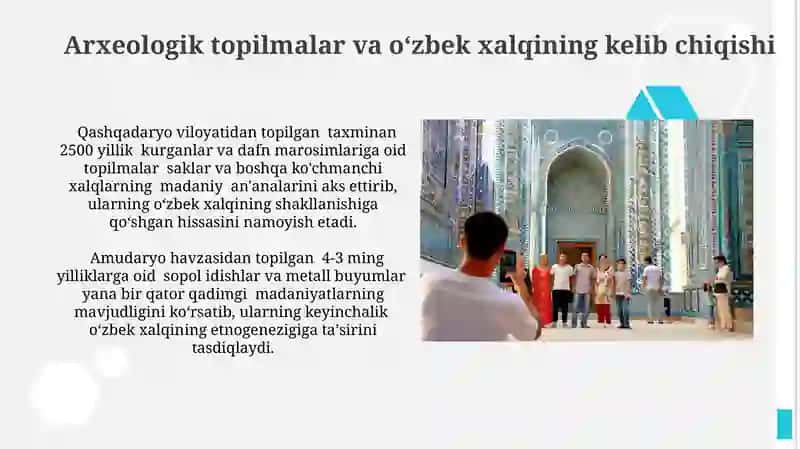 O'zbek xalqining genezisi haqidagi qarashlar va g'oyalar 4