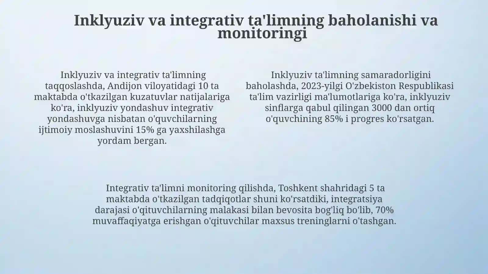 Inklyuziv va integratsiyalashgan ta'limning qiyosiy tahlili 4