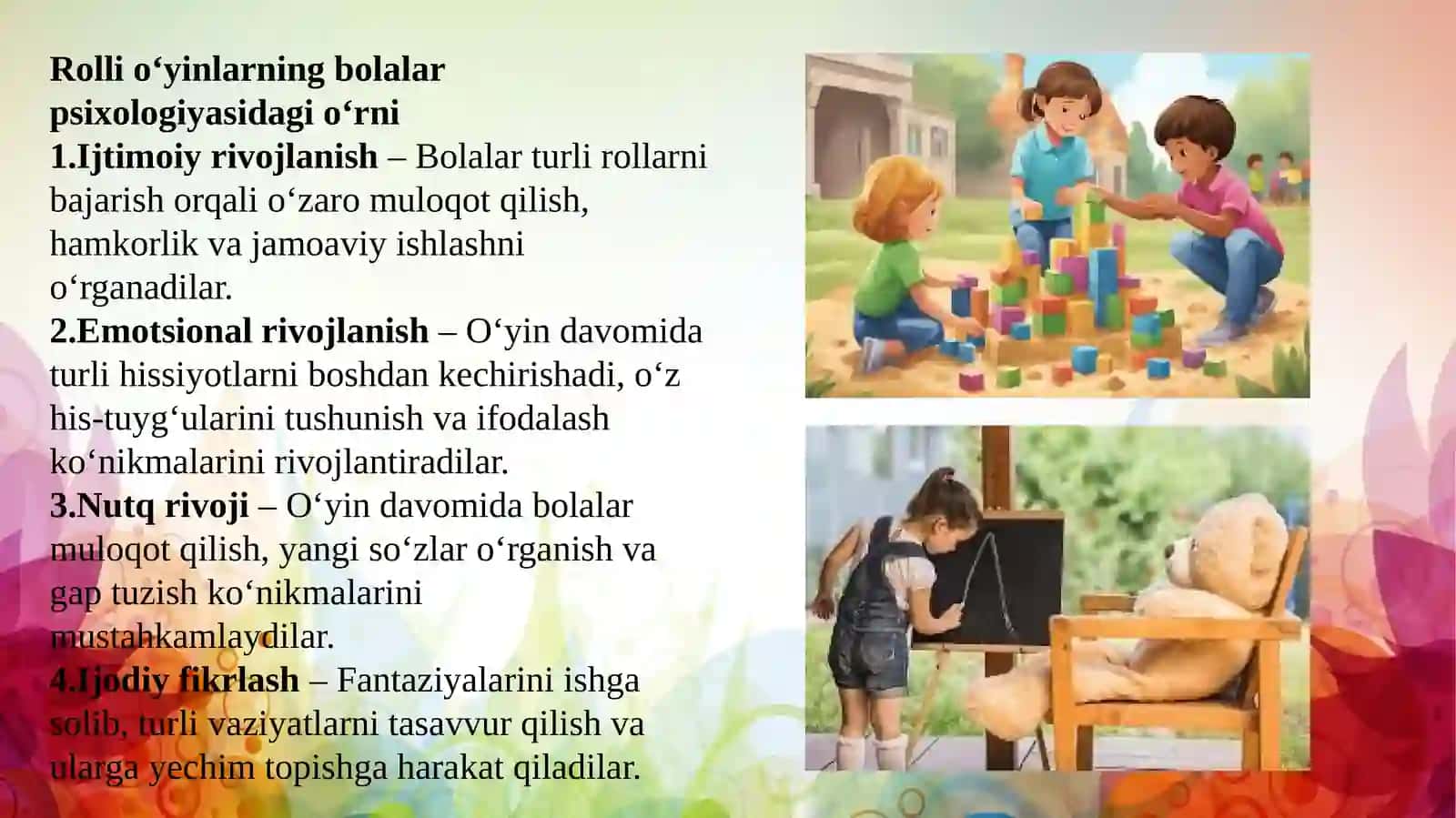 Bolalarni maktabga tayyorlashda o‘yinlarning ahamiyati 4
