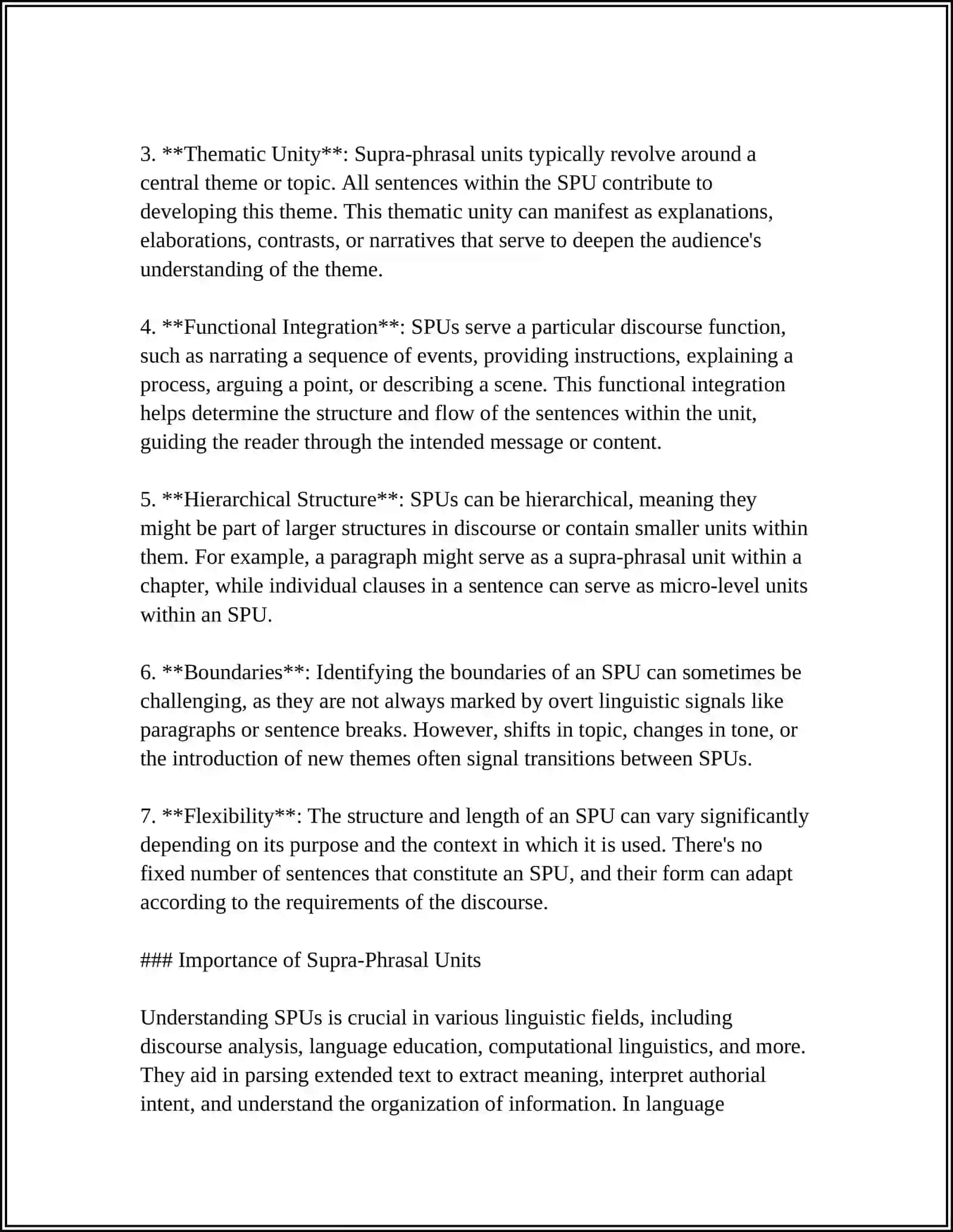 SUPRA-PHRASAL UNITS, PARAGRAPHS 4