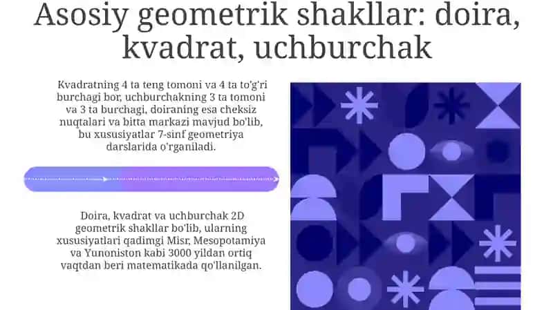 Geometrik figuralarni farqlash va nomini aytishga orgatish 4