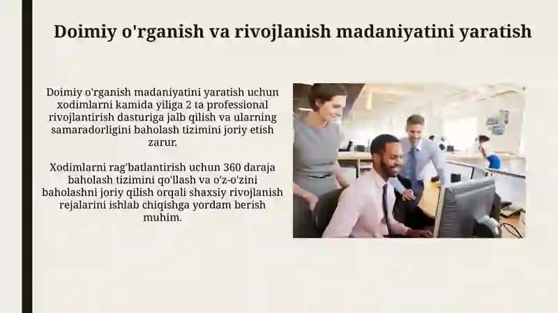 Samarali o'qitish va rag'batlantirish strategiyasini ishlab chiqish 4