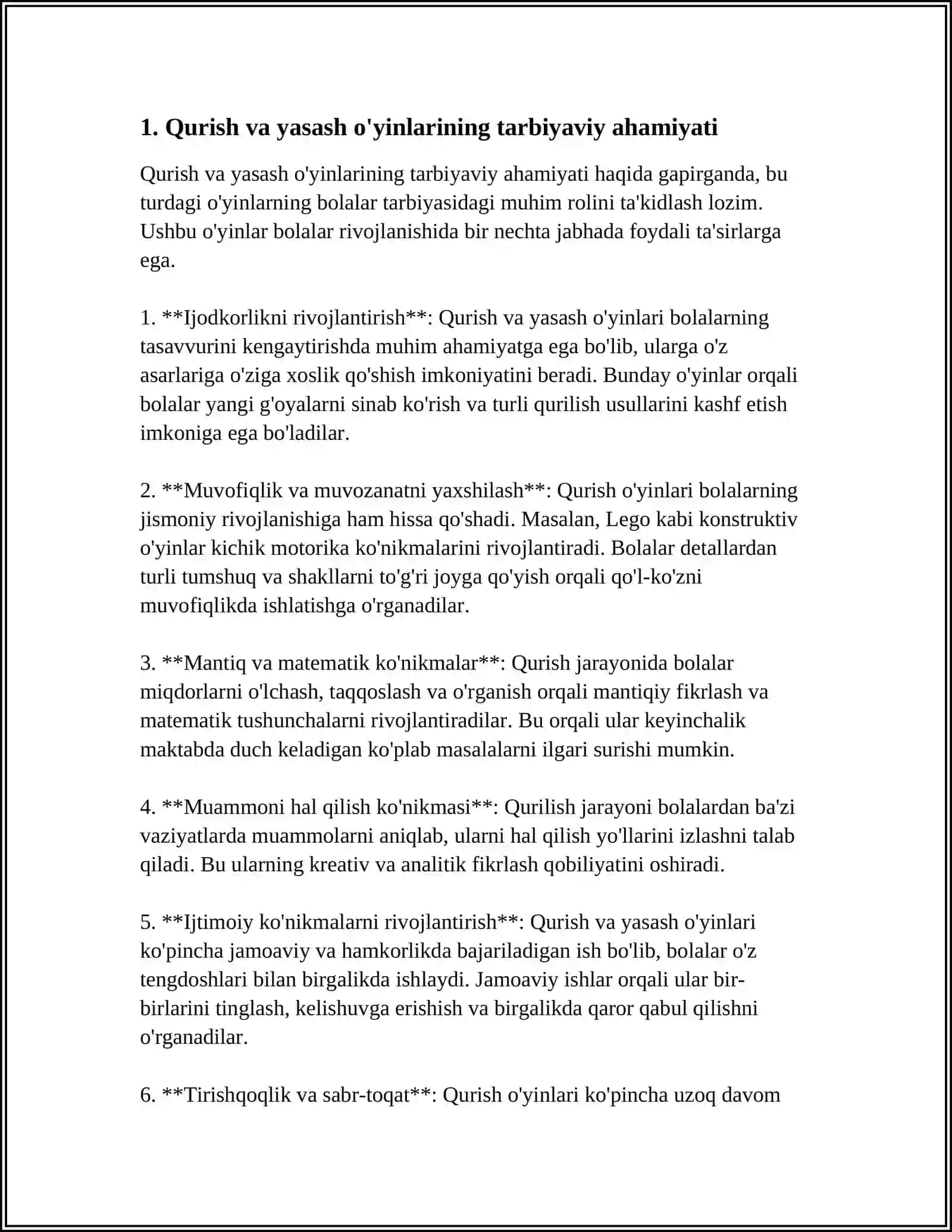 QURISH VA YASASH ÕYINLARI ASOSIDA MEHNATSEVARLIK TARBIYASI 4