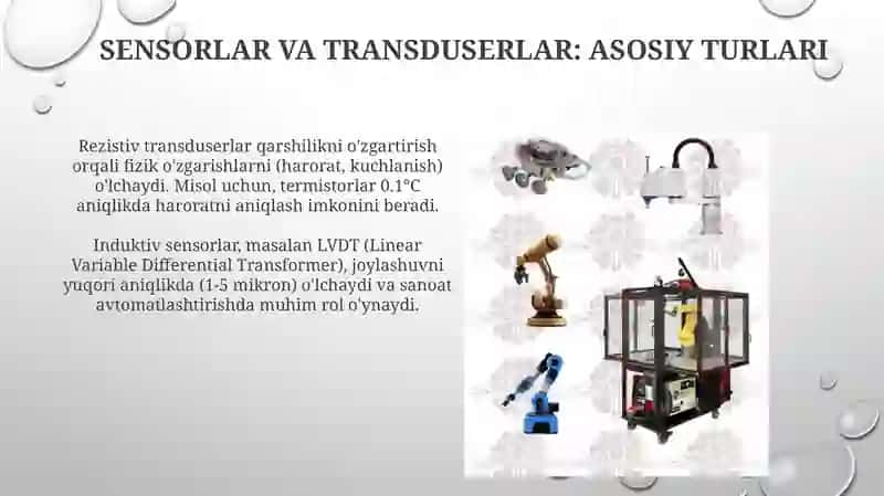 Mexatronikada Qo'llaniladigan O'lchov Vositalariga Kirish 4