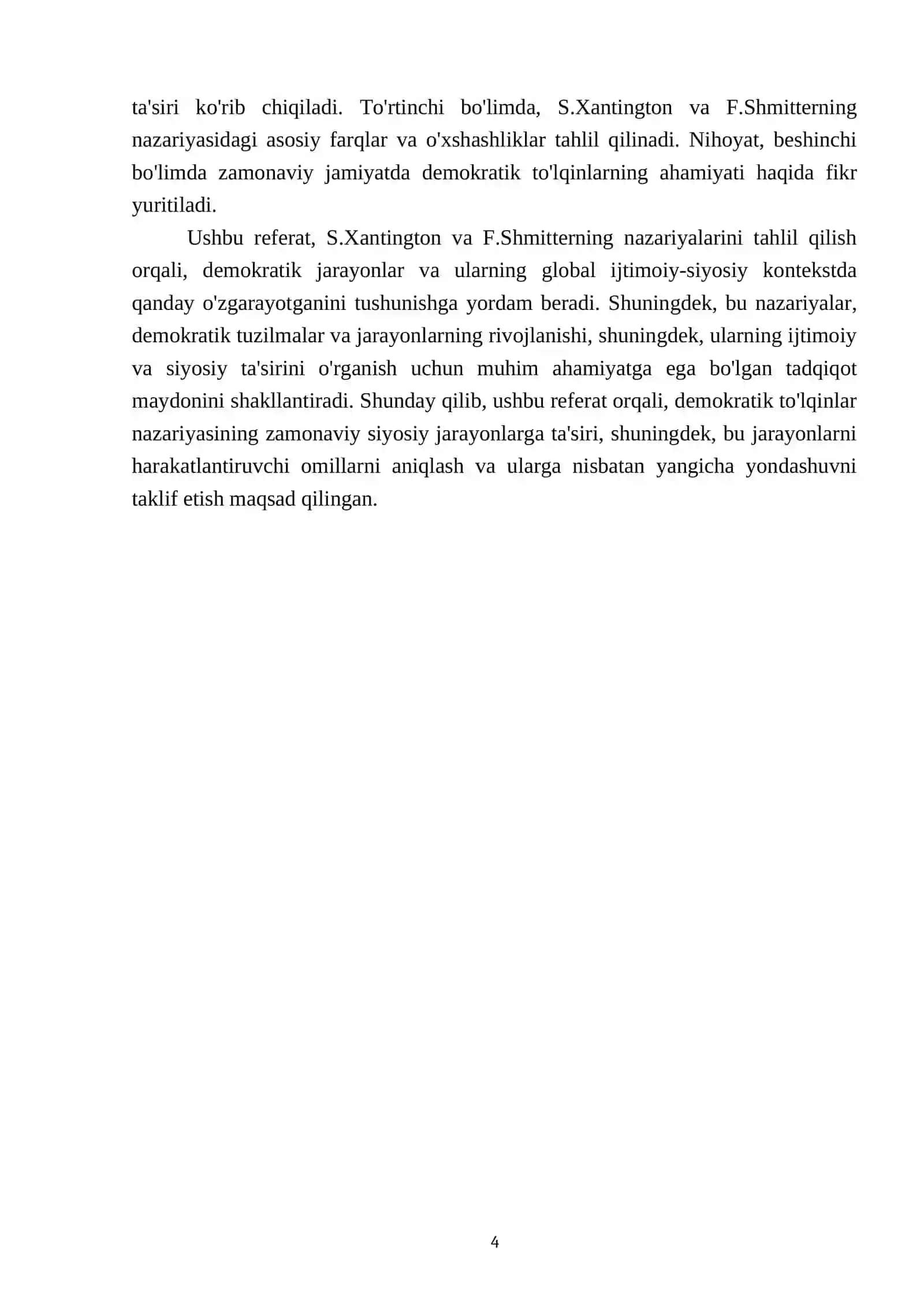 S.Xantington va F.Shmitterning demokratik to'Iqinlarini davrlashtirishi 4