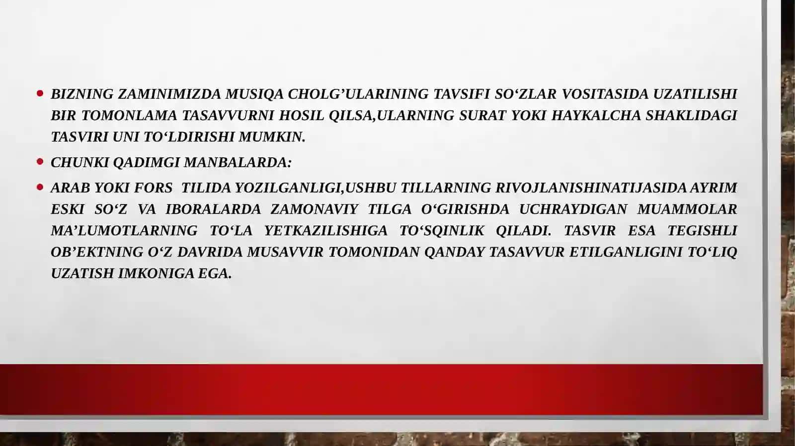 ArxeologIk qazIlmalar va Qoyatoshlarga aks ettIrIlgan musIqa cholg‘ularI 4