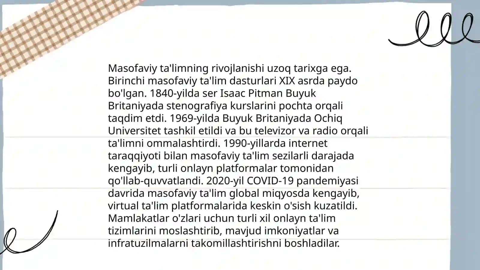Mavzu masaofaviy talim va uni tashkil etish asoslari 4