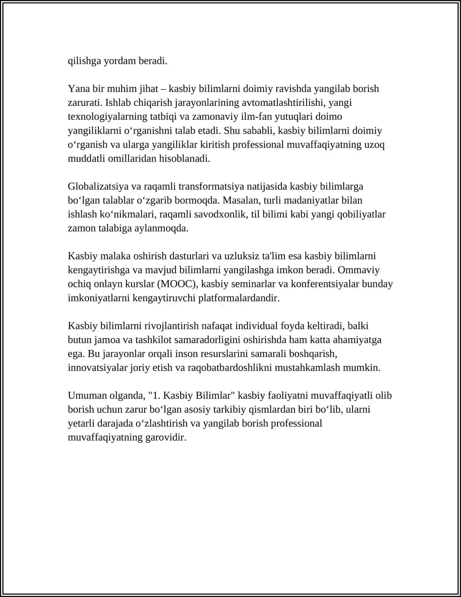 PROFESSIONAL QOBILIYAT TARKIBIY QISMLARI 4