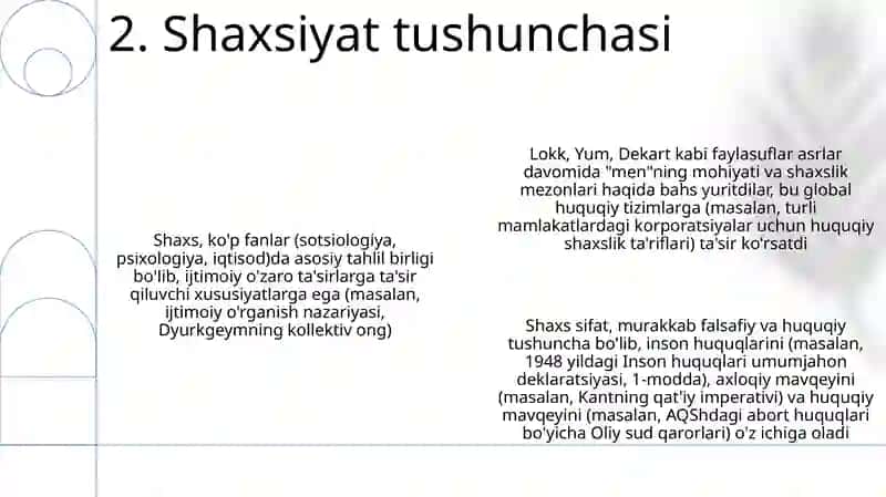 Shaxsiyat va shaxsning tuzilmalari 4
