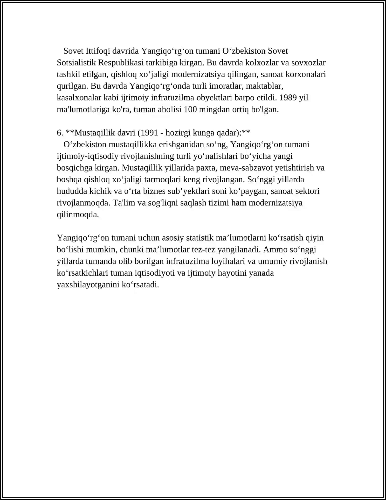 NAMANGAN VILOYATI YANGIQOʻRGʻON TUMANI 4