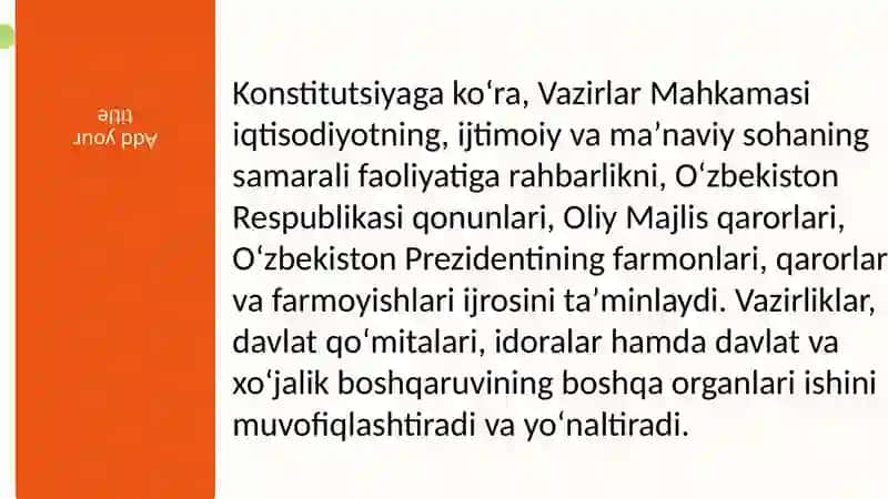 Oʻzbekiston Respublikasi Vazirlar Mahkamasi 4