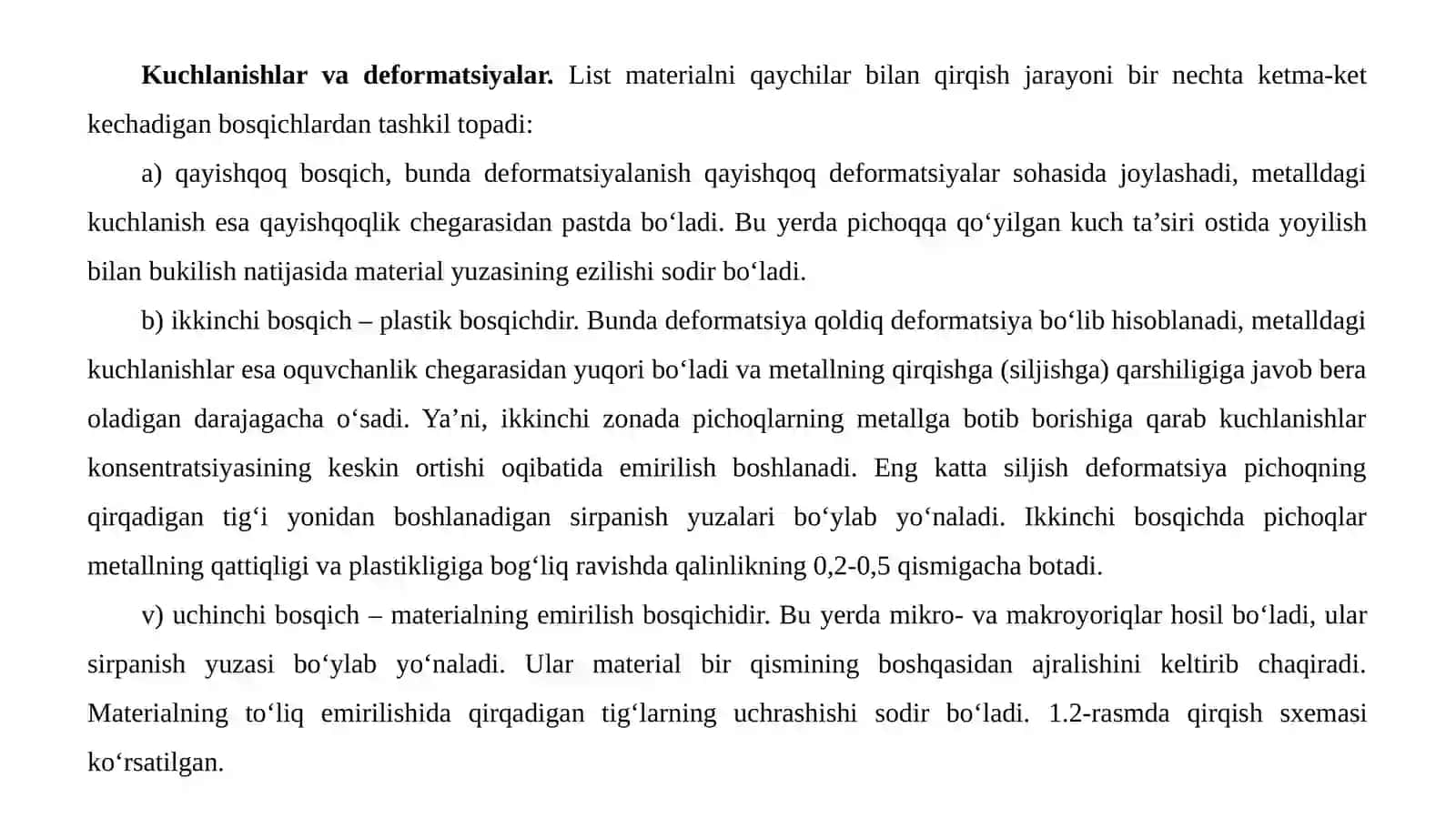 Listli materiallarni qaychida qirqish 4