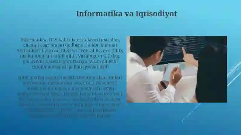 Informatikaning boshqa fanlar bilan bog`liqligi 4