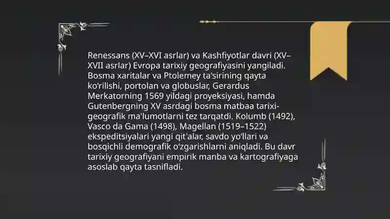 Tarixiy geografiya fanining Yevropa va Rossiya hududida rivojlanishi 4