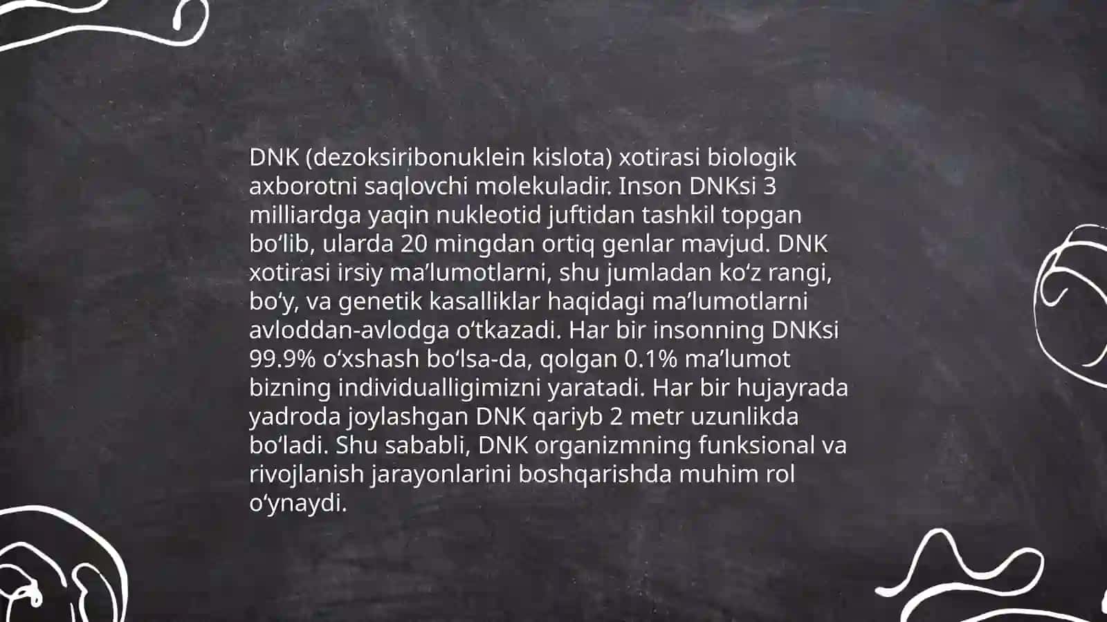 Xotira namoyon boʻlish genetik shakllari 4