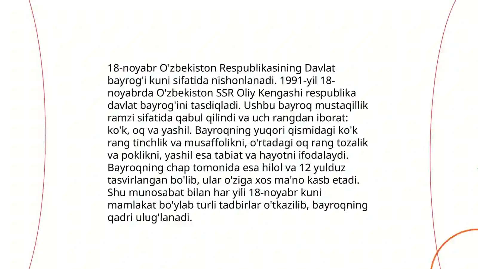 O‘zbekiston Respublikasi davlat bayrog‘ining tarixi 4
