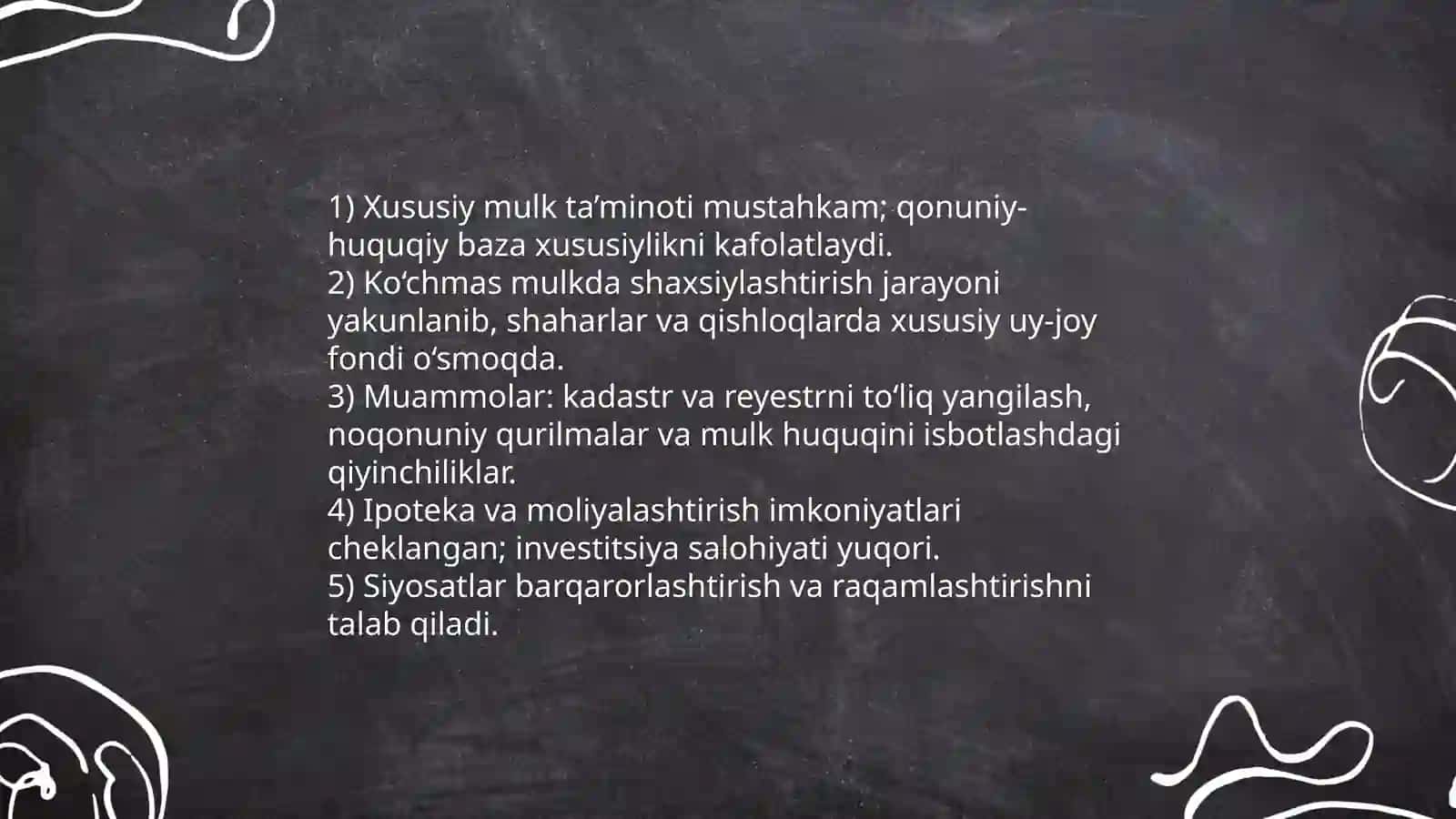 Moddiy-mulkiy holat va iqtisodiy istiqbol 4
