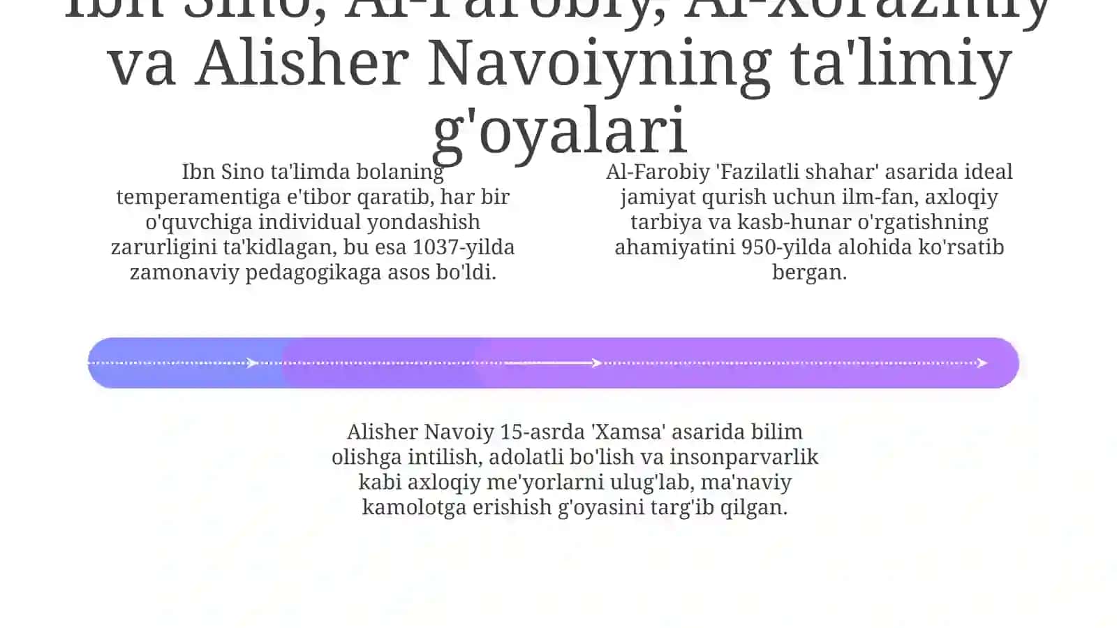 Sharqmutafakkirlar ta'lim va tarbiya qarashlari 4