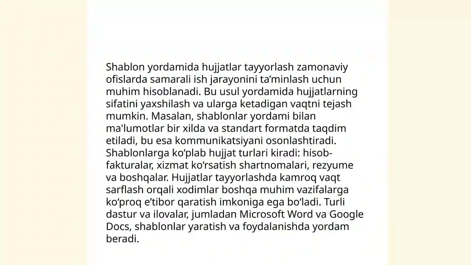 Avtomatlashtirilgan vositalar va shablonlar Mundarijalar kolontitullar koʻchirmlar va giperbola ishlarni shakllantirish 4